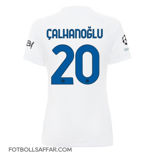 Inter Milan Hakan Calhanoglu #20 Bortatröja Dam 2023-24 Kortärmad